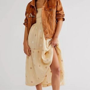 NWT midi free people dress in color sable size small